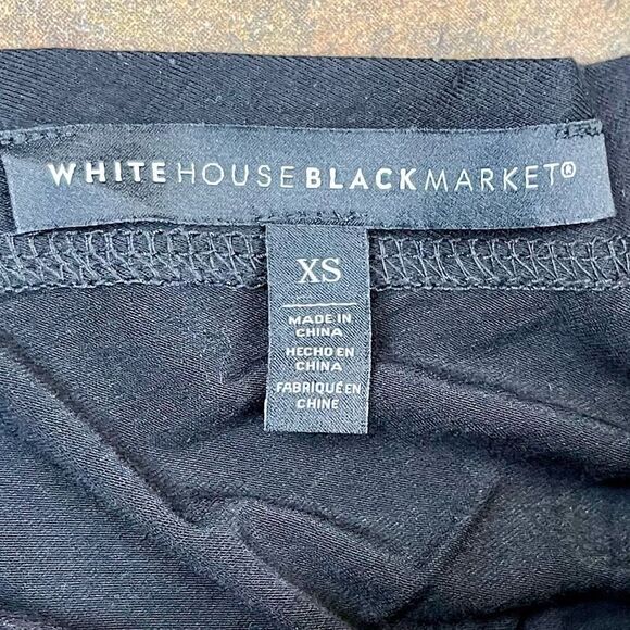 White House Black Market Women’s Black Short Sleeve XS - Picture 7 of 10